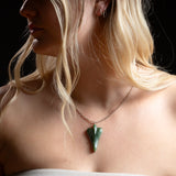 Medium Pounamu Jet Plane Necklace