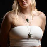 Medium Pounamu Jet Plane Necklace