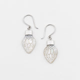 Venom Earrings in Mother of Pearl