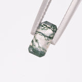 Moss Agate Emerald cut 0.7 carat