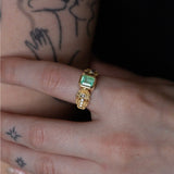 Mermaid Lagoon Emerald Ring