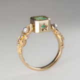 Mermaid Lagoon Emerald Ring