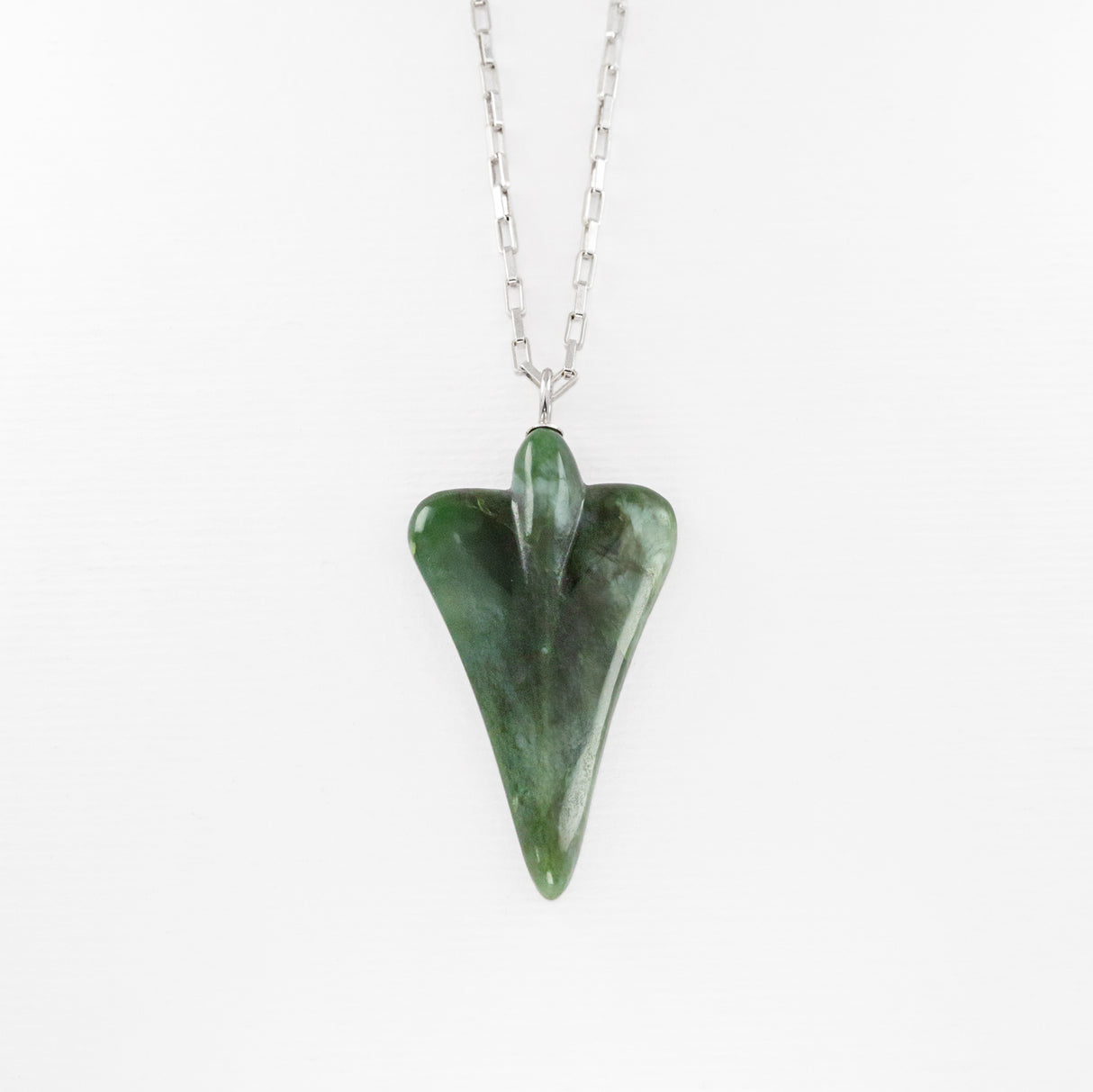 Medium Pounamu Jet Plane Necklace