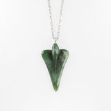 Medium Pounamu Jet Plane Necklace