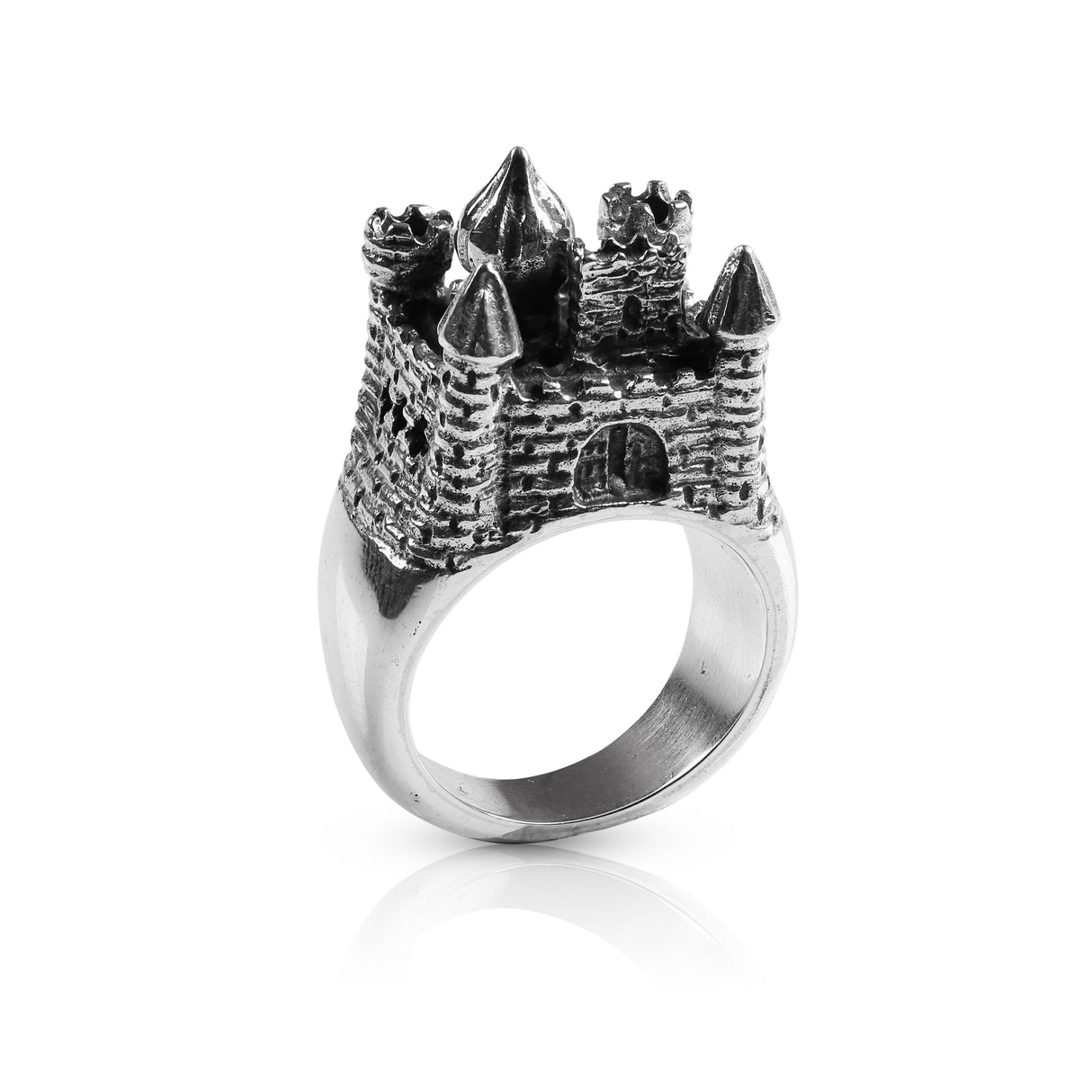 Sterling Silver Castle Ring