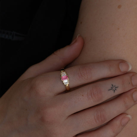 Monroe Mirrors Spinel Ring