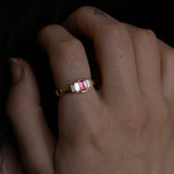 Monroe Mirrors Spinel Ring