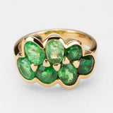 Tsavorite Terrarium Gold Ring