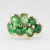 Tsavorite Terrarium Gold Ring