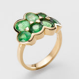 Tsavorite Terrarium Gold Ring