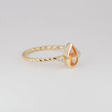 Orange Garnet Tiny Treasure Ring