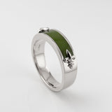 Pounamu Inlay Ring Band