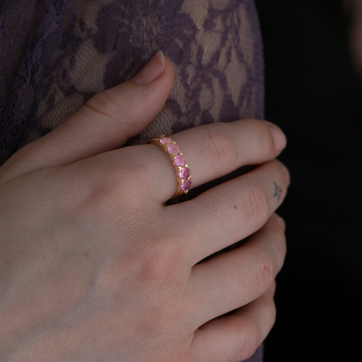 Berry Bliss Ombre Sapphire Ring