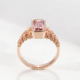 2.35 carat Seahorse Reflection ring in 9 carat Pink Gold