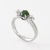 Green with Envy Pounamu Ring in Silver or Gold