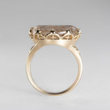 Rutile & Sphene Sunburst Ring