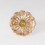 Rutile & Sphene Sunburst Ring