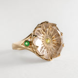 Rutile & Sphene Sunburst Ring