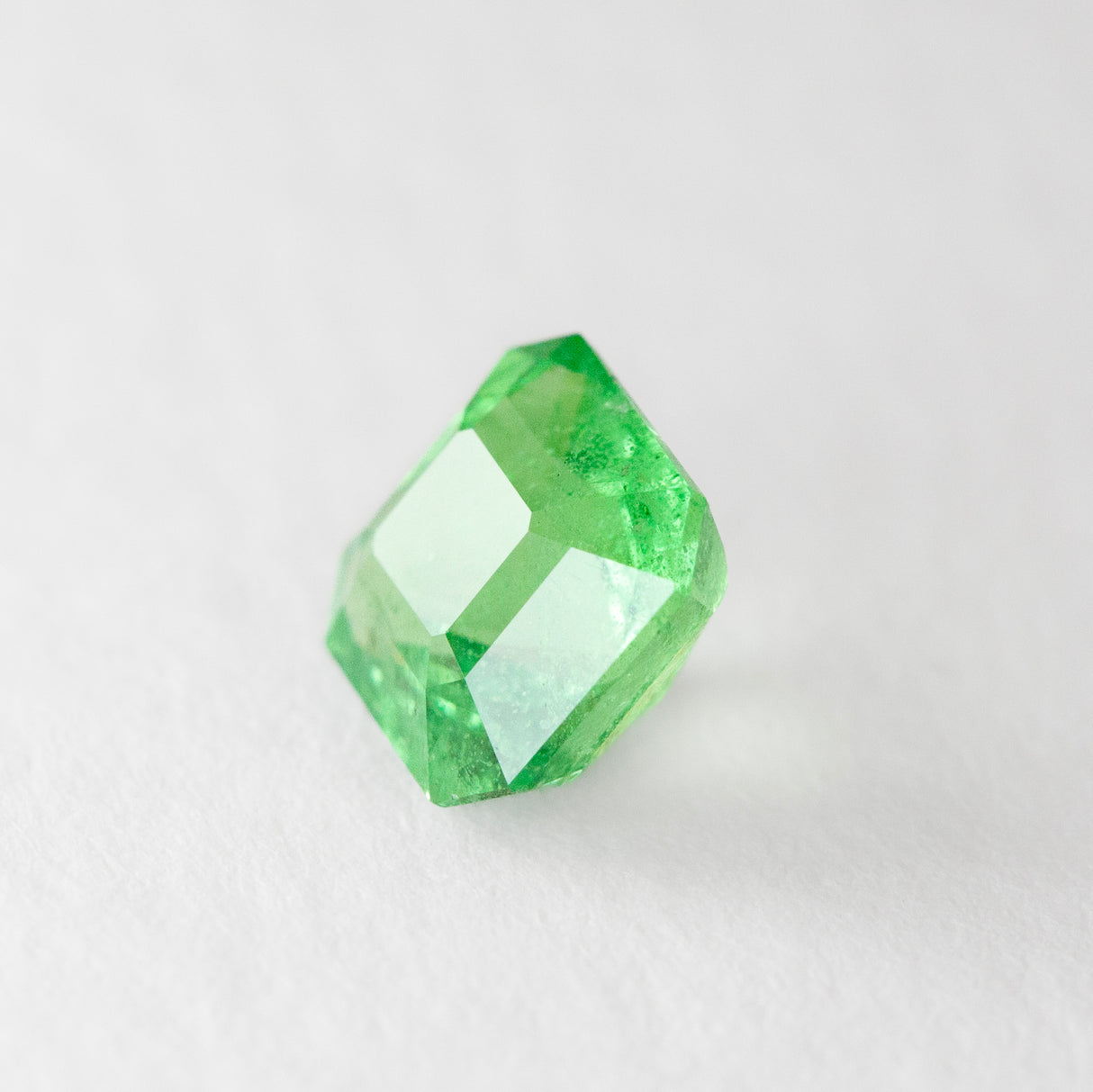 Brat Green Garnet Octagonal Step cut 1.63 carats