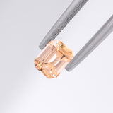 Apricot Sapphire Octagonal 1.12 carats
