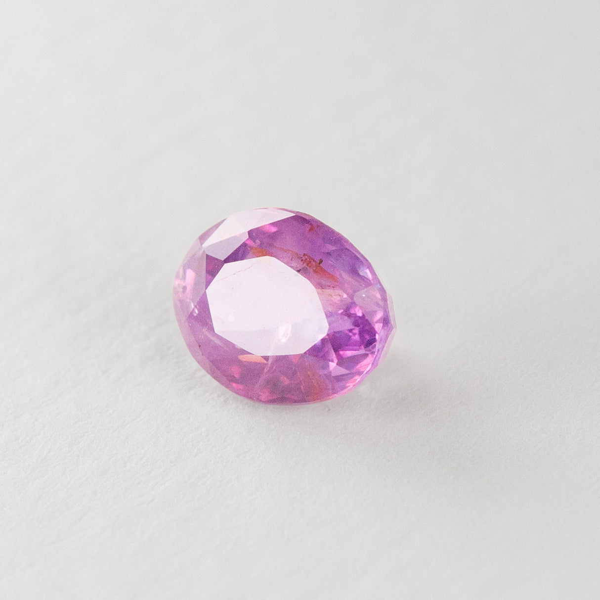 Lipstick Pink Sapphire Oval cut 2.11 carats