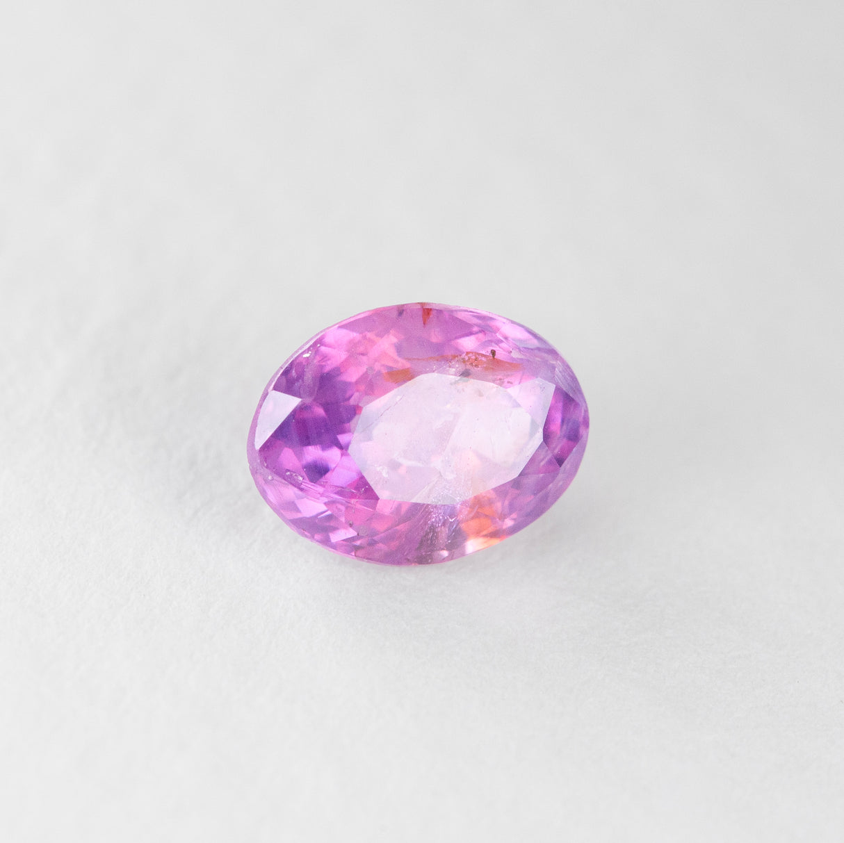 Lipstick Pink Sapphire Oval cut 2.11 carats