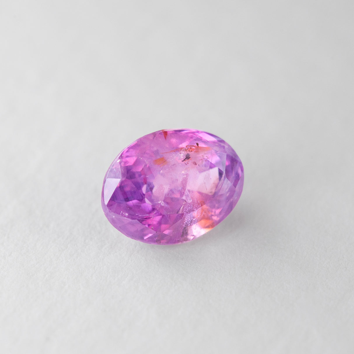 Lipstick Pink Sapphire Oval cut 2.11 carats
