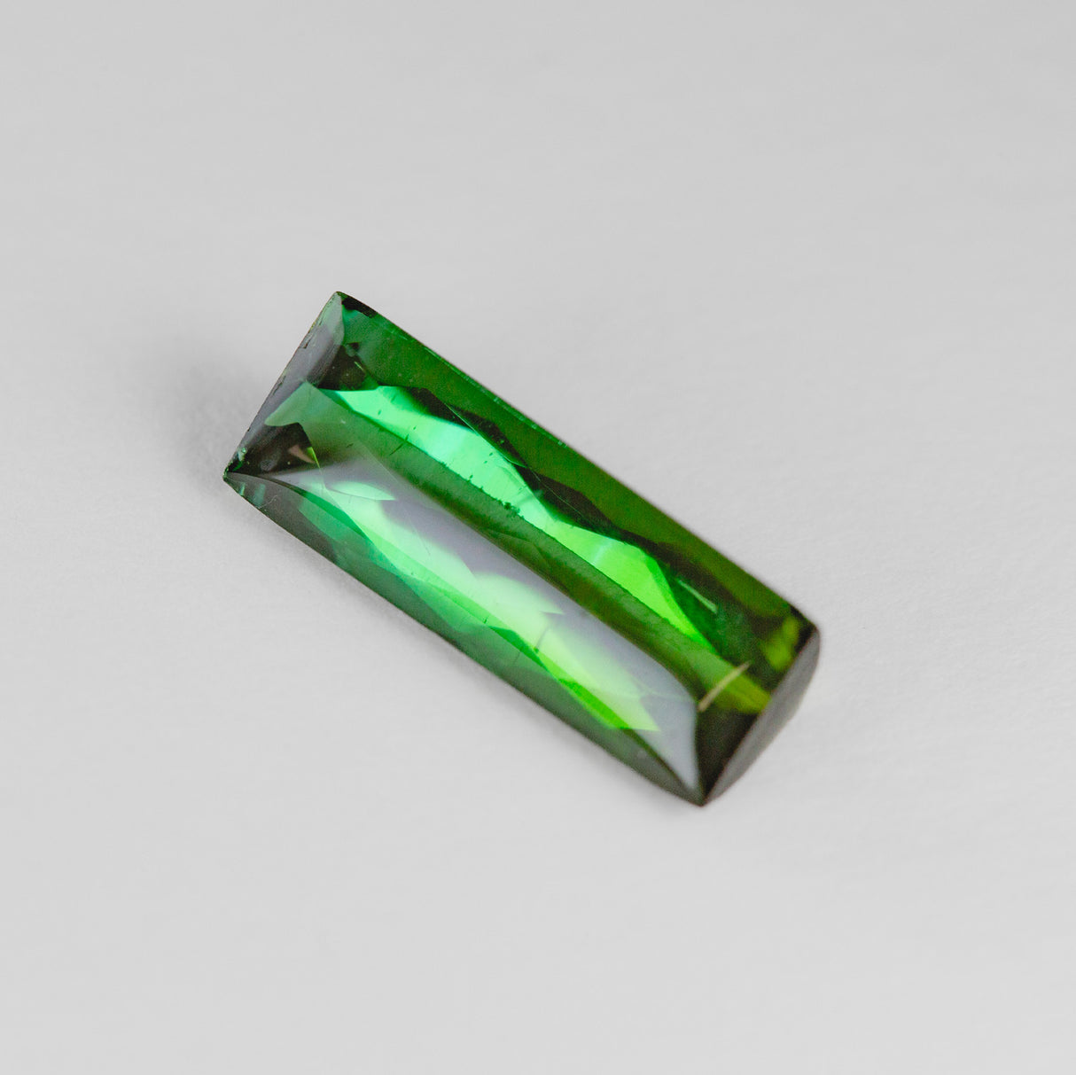 Matrix Green Tourmaline Rectangular Cabochon cut 3.2 carats