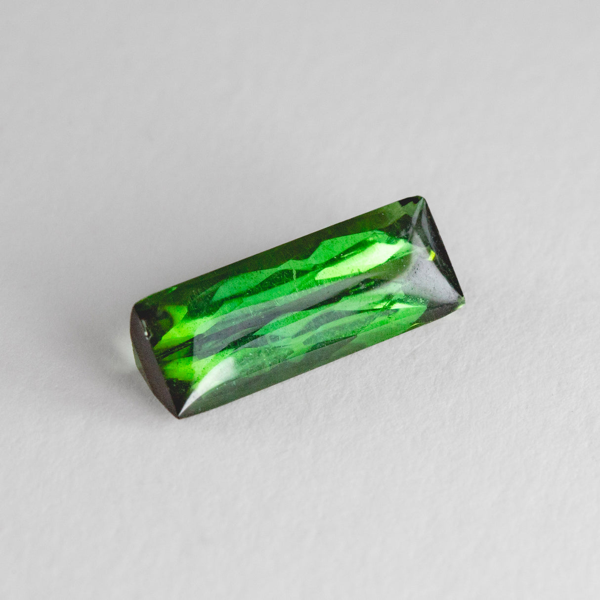 Matrix Green Tourmaline Rectangular Cabochon cut 3.2 carats