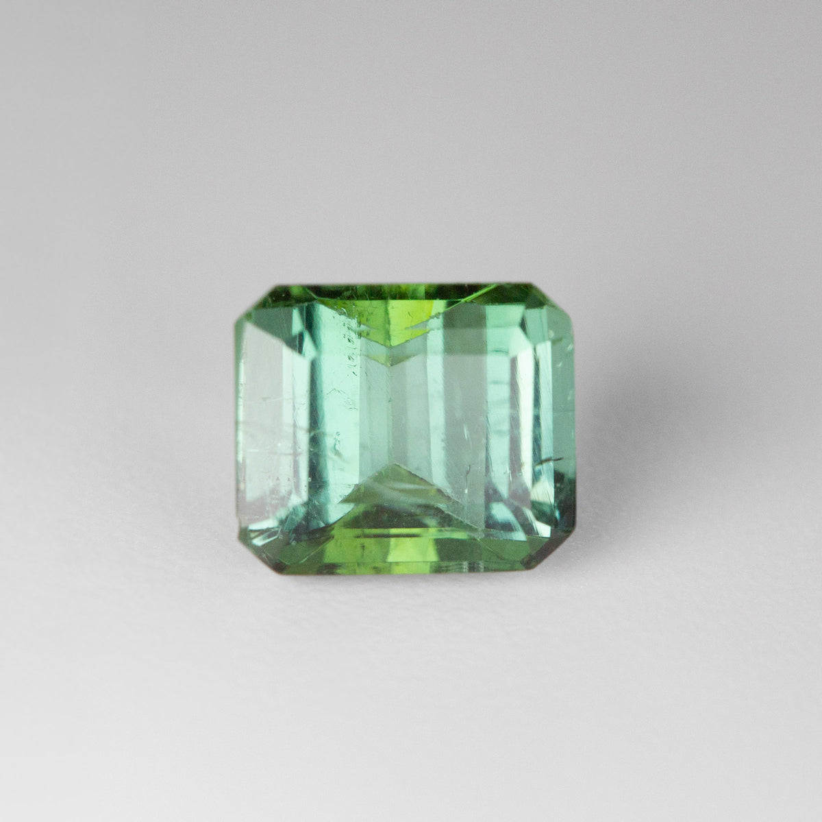 Sea Foam green bi-colour Tourmaline Octagonal 2.42 carats