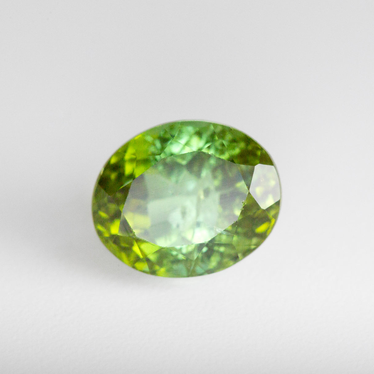 Mossy Tree Green Tourmaline Oval 4.16 carats