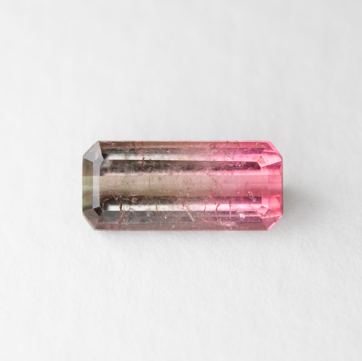 Watermelon Tourmaline Octagonal Step cut 1.9 carat