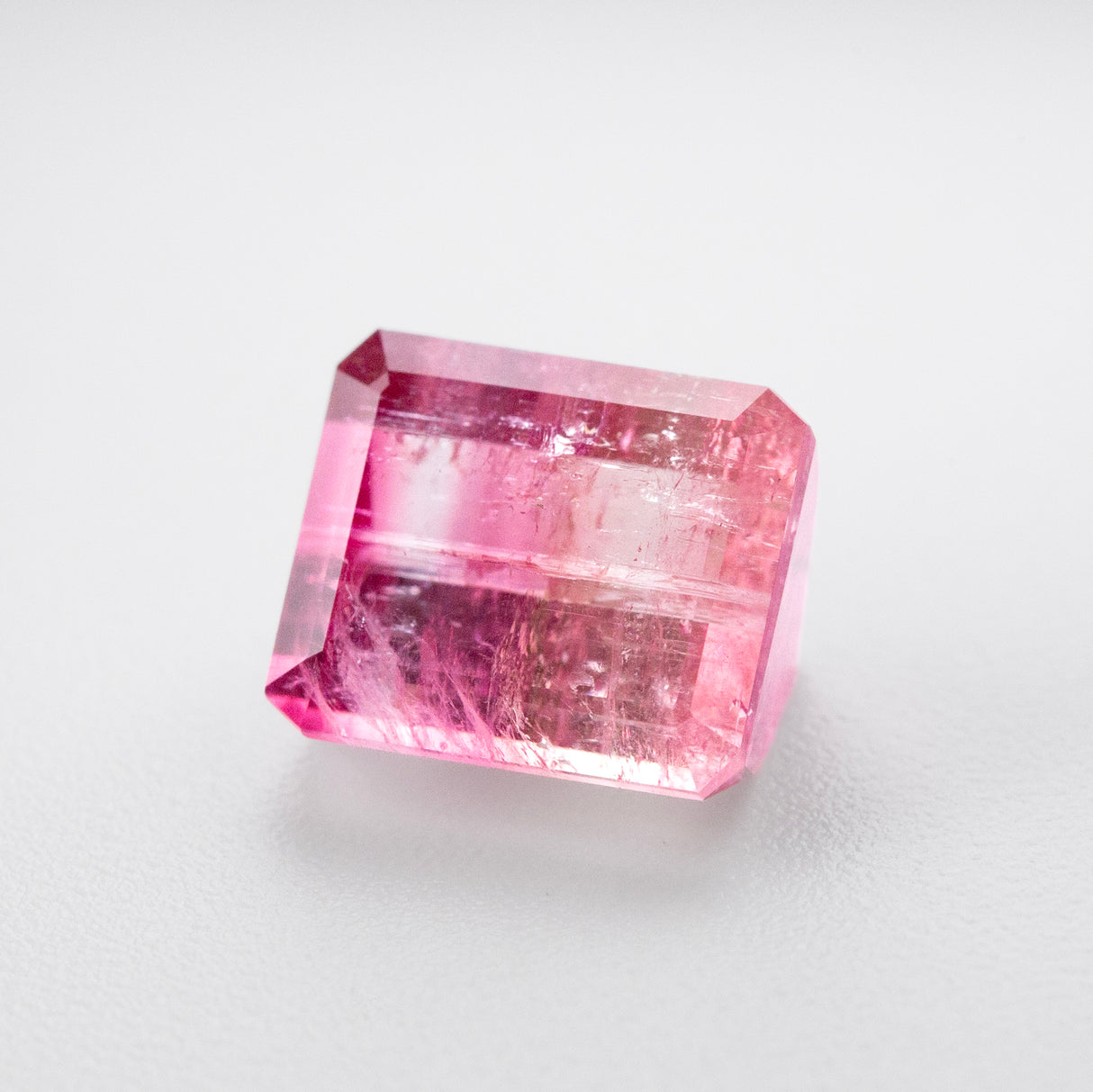 Strawberry Shortcake Bi-Colour Tourmaline Octagonal 4.01 carats