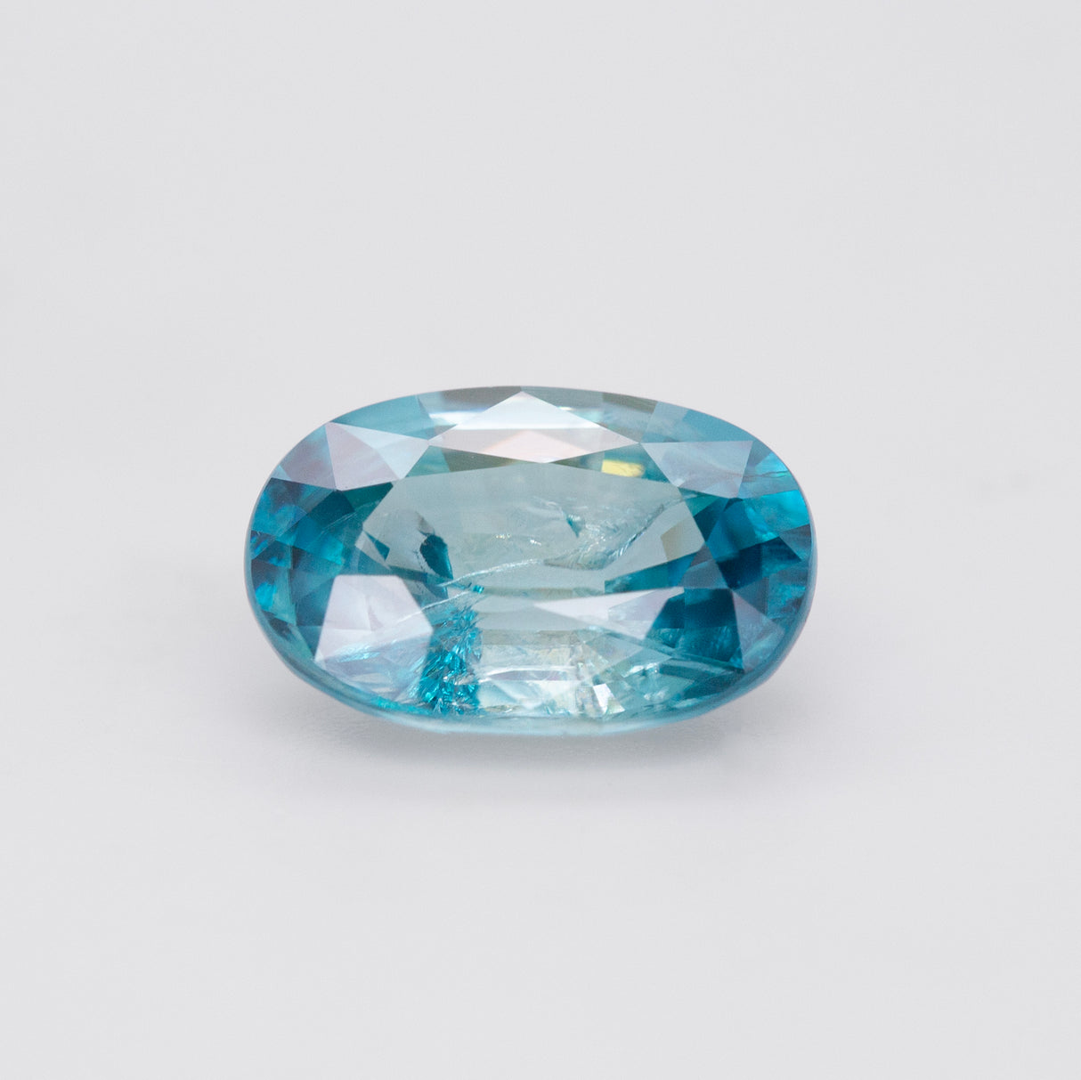 Caribbean Blue Zircon Oval 3.41 carats