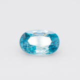 Caribbean Blue Zircon Oval 3.41 carats