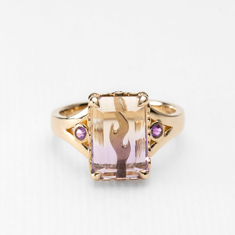 Sacred Flame Ametrine Ring