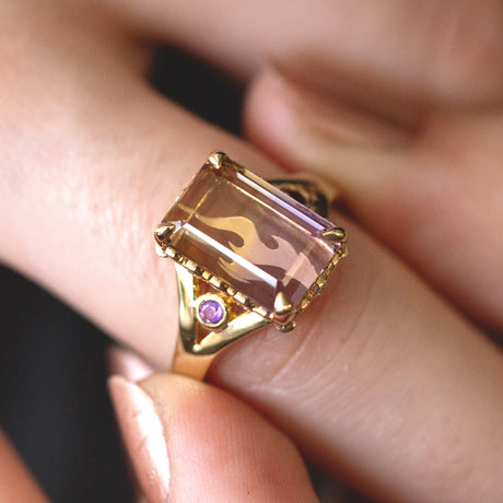 Sacred Flame Ametrine Ring
