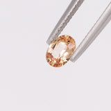 Apricot Sapphire Oval 0.89 carat