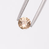 Champagne Sapphire Round 0.96 carat