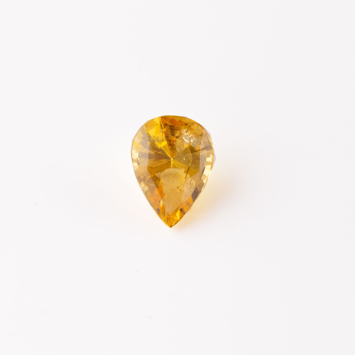 Yellow Orange Sapphire Pear 1.51 carat