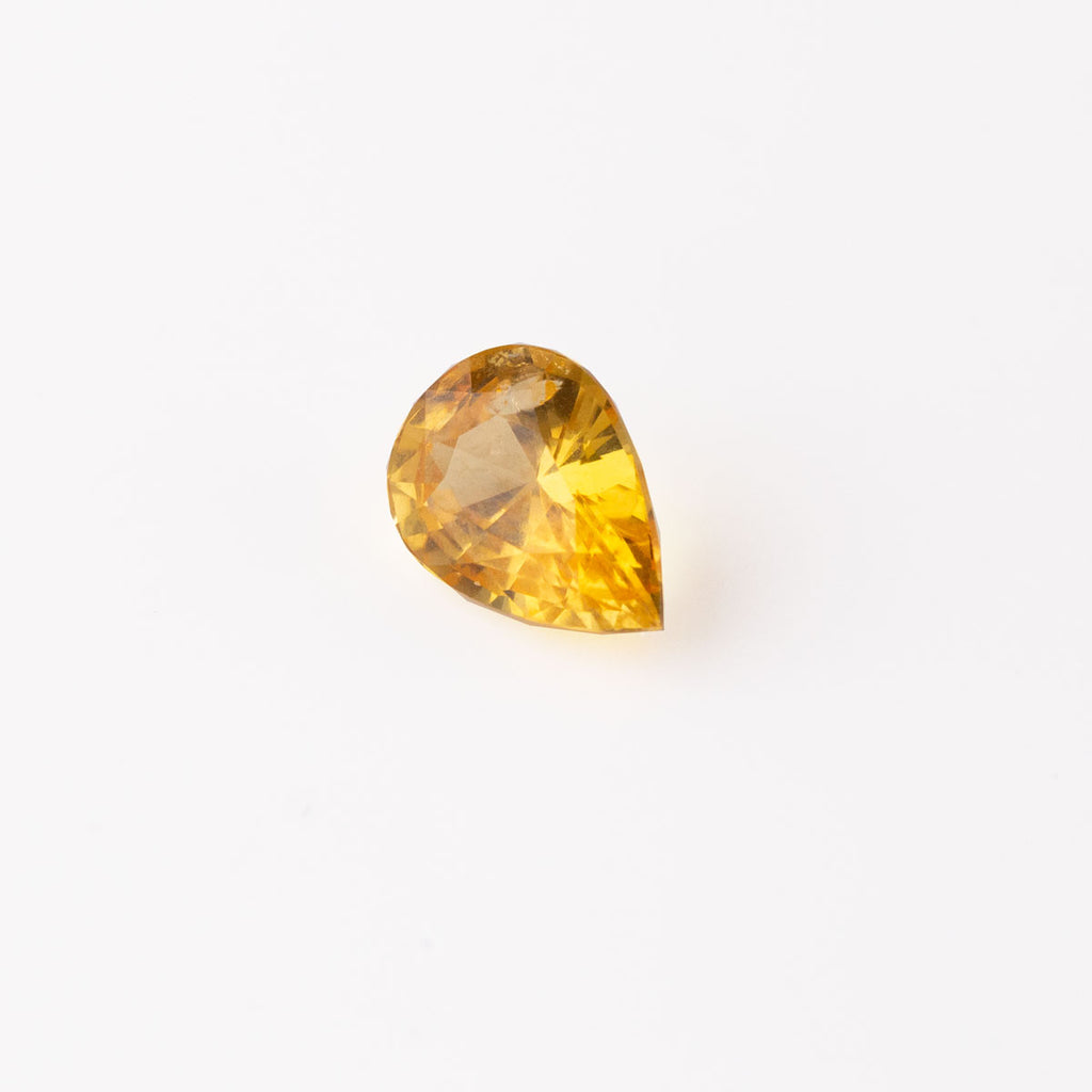 Yellow Orange Sapphire Pear 1.51 carat