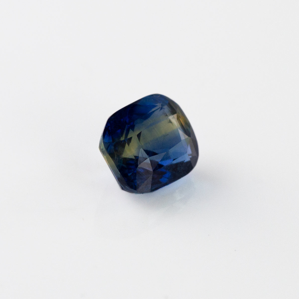 Blue Yellow Bi-Colour Sapphire Cushion 1.52 carat