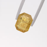 Golden Klimt Salt and Pepper Sapphire Octagonal cut 2.43 carats