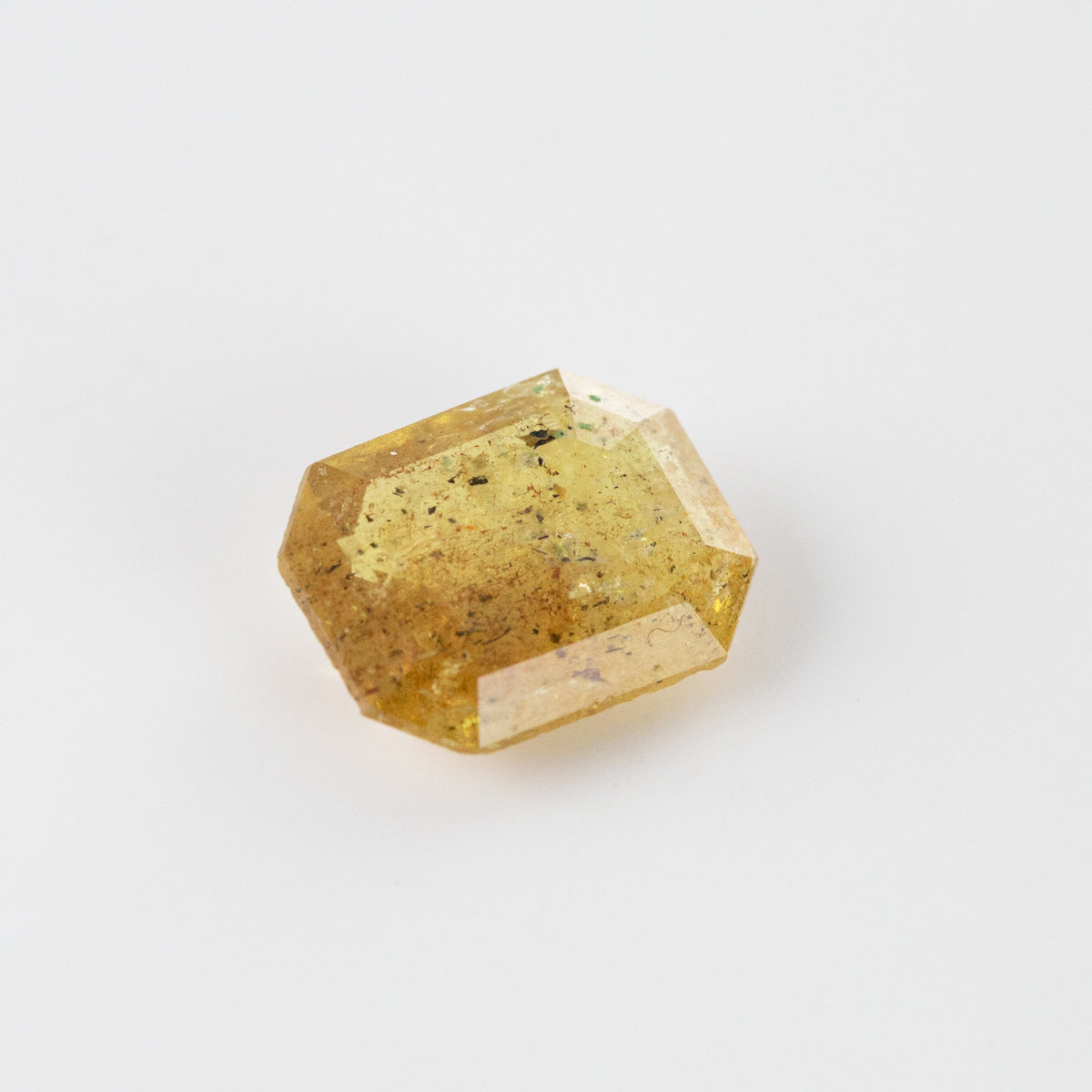 Golden Klimt Salt and Pepper Sapphire Octagonal cut 2.43 carats