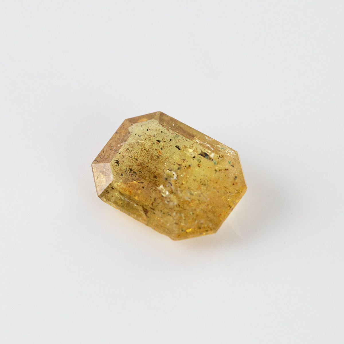 Golden Klimt Salt and Pepper Sapphire Octagonal cut 2.43 carats