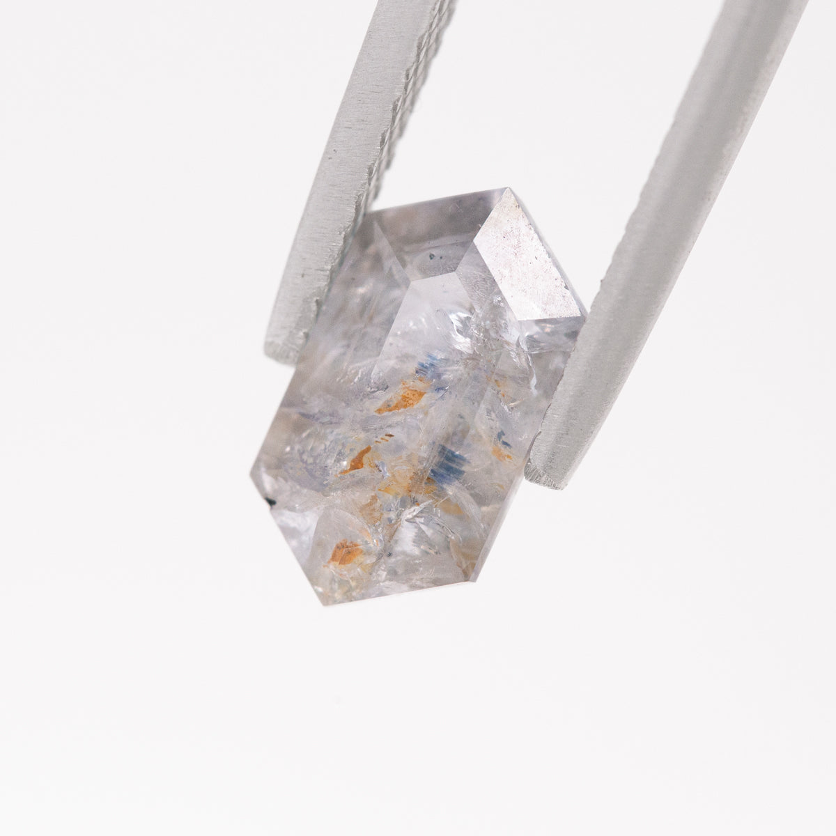 Grey Salt and Pepper Sapphire Hexagonal cut 2.67 carats