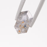 Grey Salt and Pepper Sapphire Hexagonal cut 2.67 carats