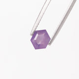 Smokey Purple Pink Sapphire Hexagon 1.21 carats