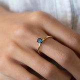 Classic Blue Sapphire Tiny Treasure Ring
