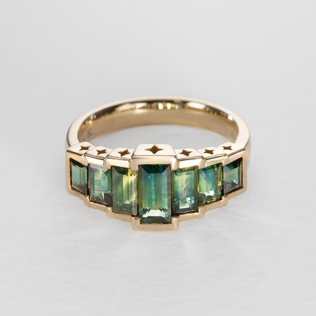 Seven Stars Sapphire Ring